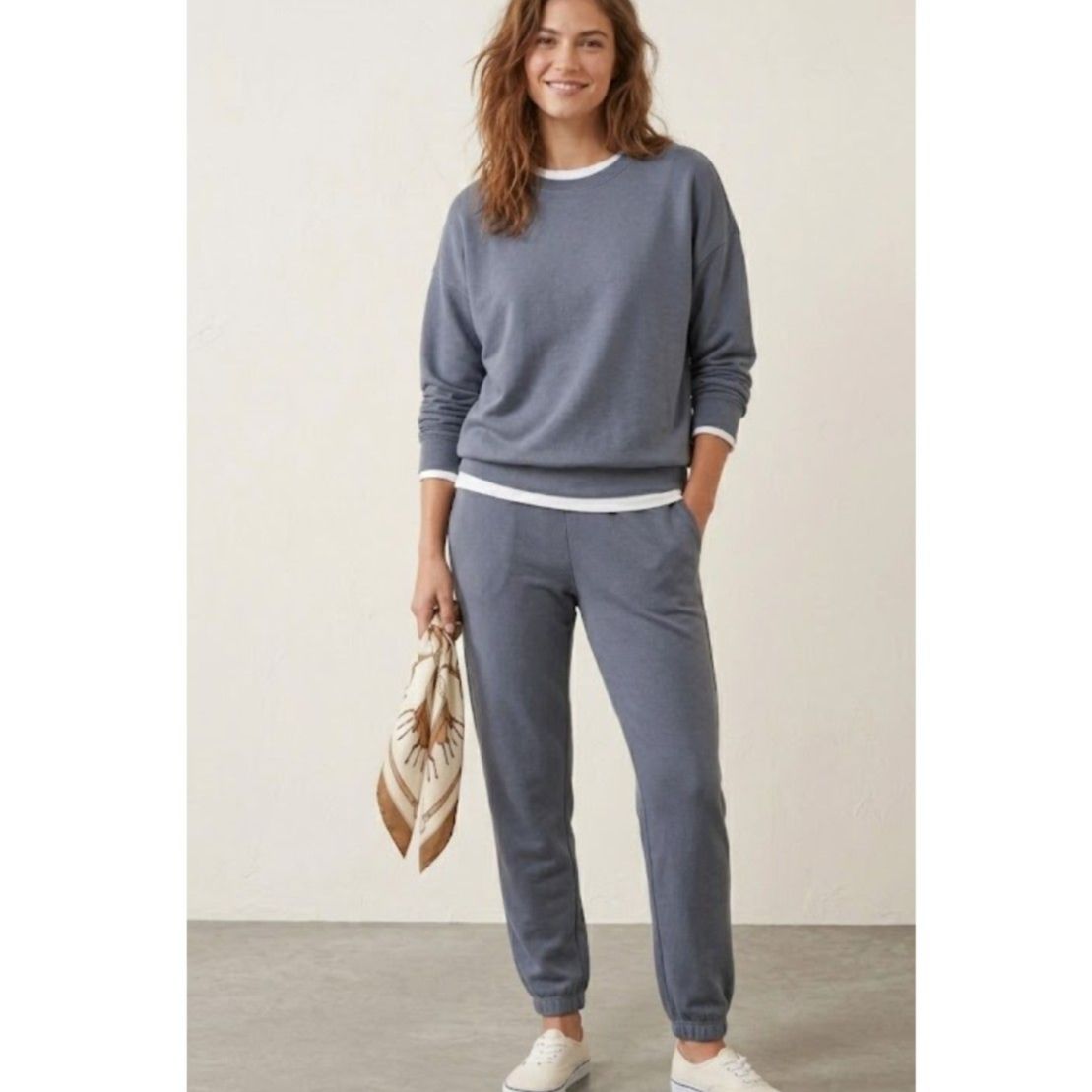 Belle By Kim Gravel Ponte Knit Joggers Lounge Pants Gray Womens 14 Petite Travel